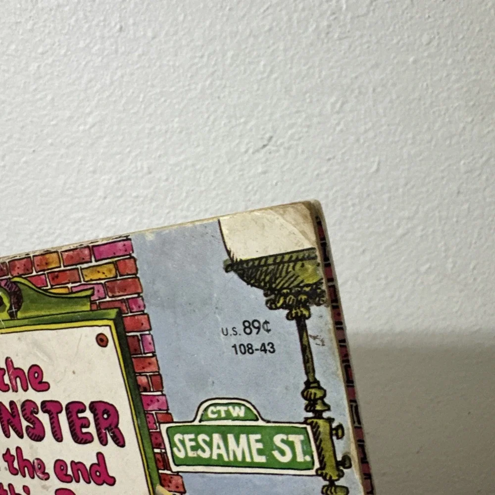 Little Golden Book Sesame Street THE MONSTER AT THE END OF THIS BOOK Grover 1971